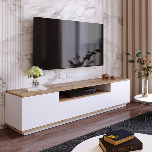 Mobile TV con 3 ante Future FR7-AW Grande Bianco (1)