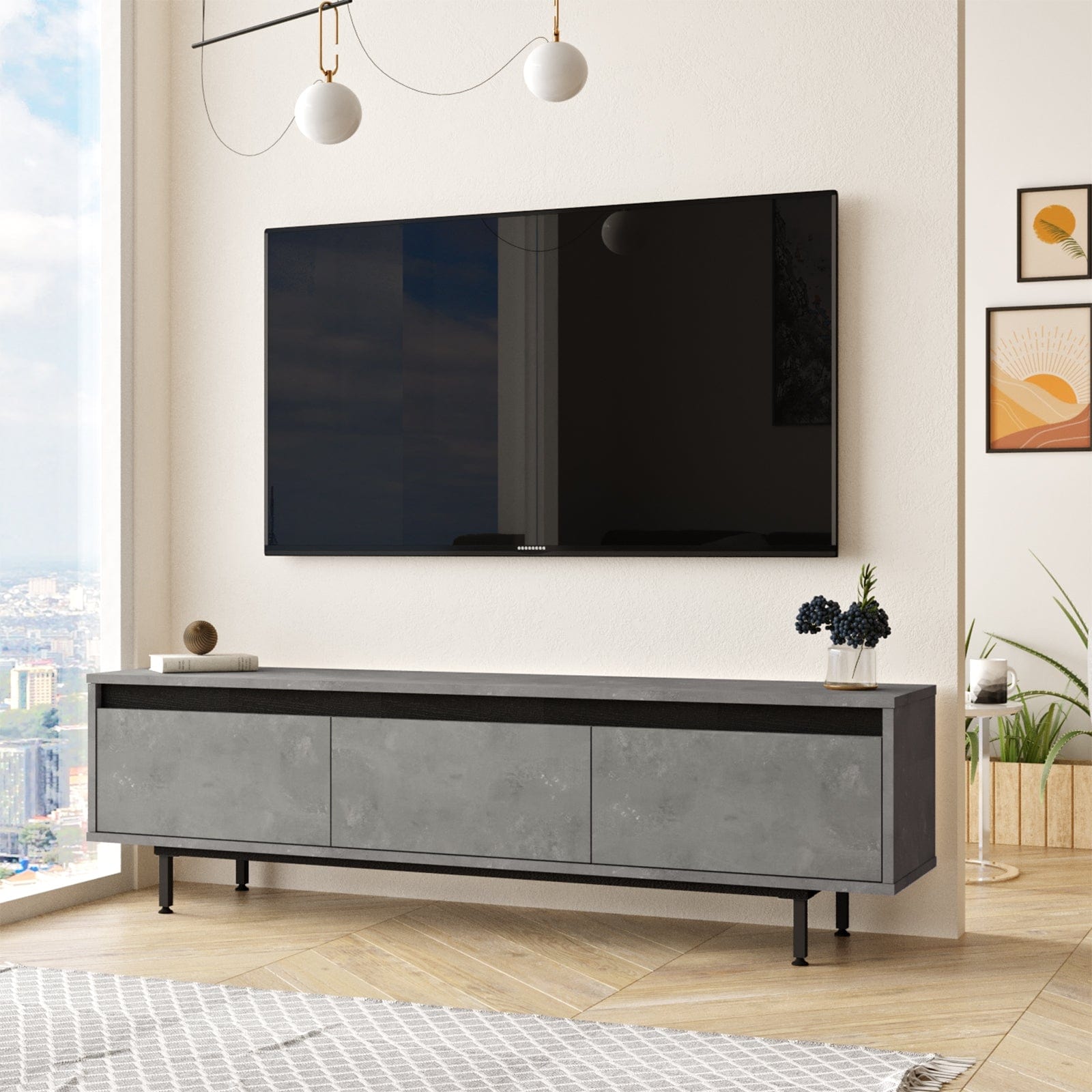 Mobile TV con 3 ante Luvio LV1-RL Grigio (2)
