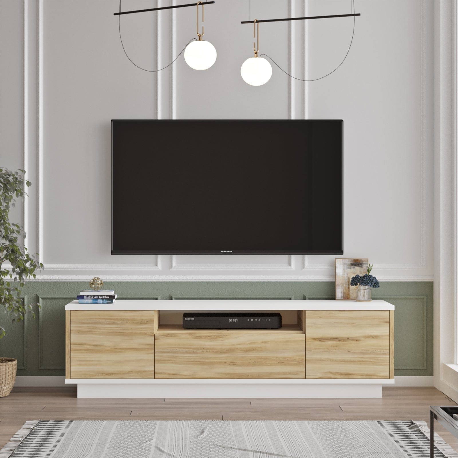 Mobile TV con 3 ante Luvio LV4-WK Bianco