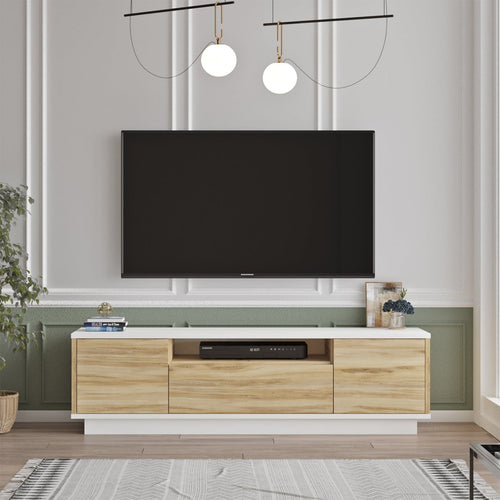 Mobile TV con 3 ante Luvio LV4-WK Bianco
