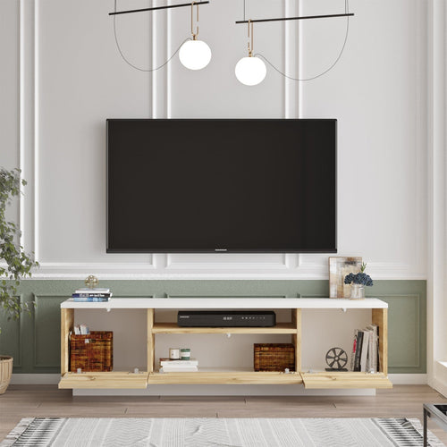 Mobile TV con 3 ante Luvio LV4-WK Bianco (1)