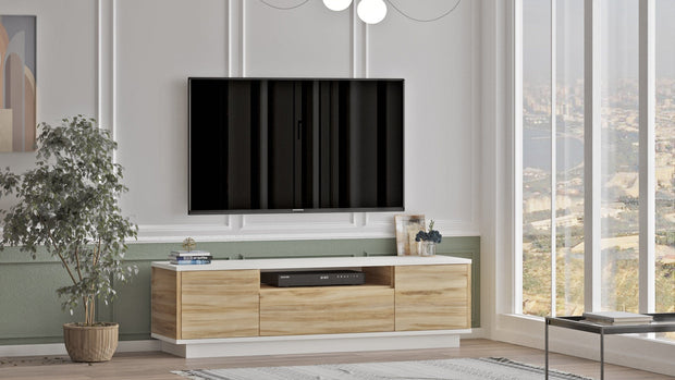 Mobile TV con 3 ante Luvio LV4-WK Bianco (3)