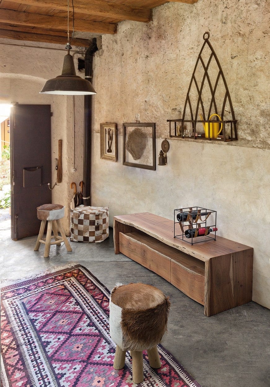 Bizzotto Mobile TV con 3 cassetti Eneas Piccola Naturale