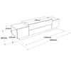 Mobile TV con 4 ante Floyd FD1-WK Bianco (5)