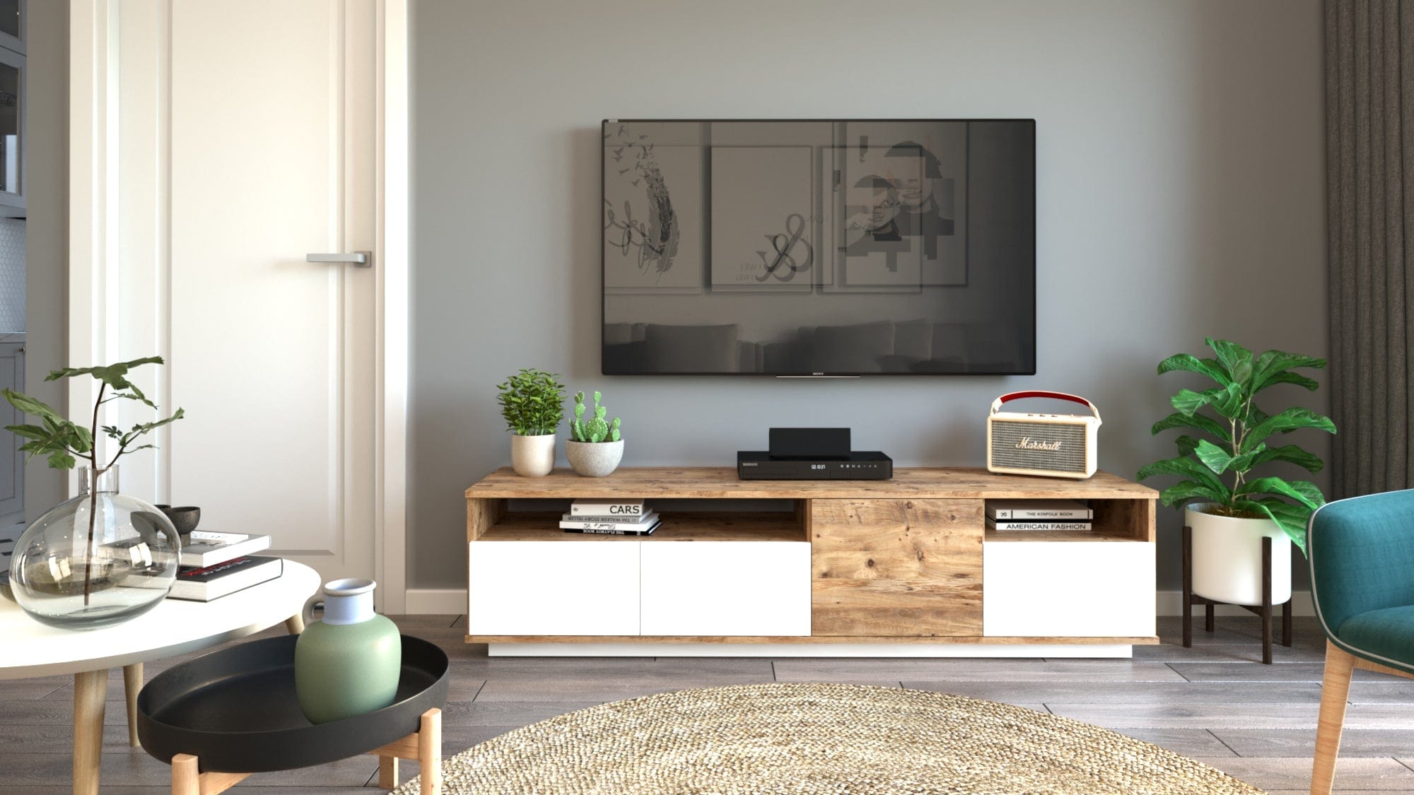 Mobile TV con 4 ante Future FR5-AW New Bianco (4)