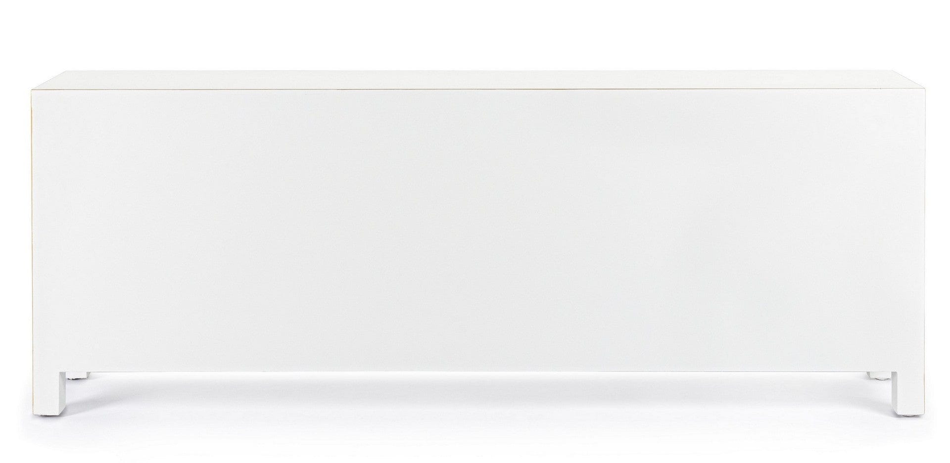 Bizzotto Mobile TV con 5 cassetti e 2 ante Pechino Bianco