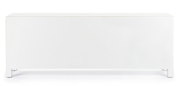 Bizzotto Mobile TV con 5 cassetti e 2 ante Pechino Bianco