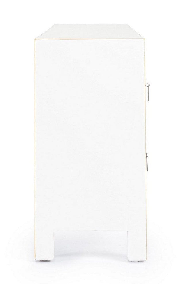 Bizzotto Mobile TV con 5 cassetti e 2 ante Pechino Bianco
