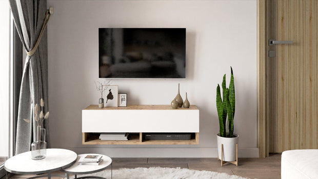 Mobile TV sospeso con 1 anta Future FR13-AW Bianco (3)