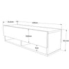 Mobile TV sospeso con 1 anta Future FR13-AW Bianco (4)