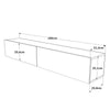 Mobile TV sospeso con 2 ante Future FR8-AW Grande Bianco (5)