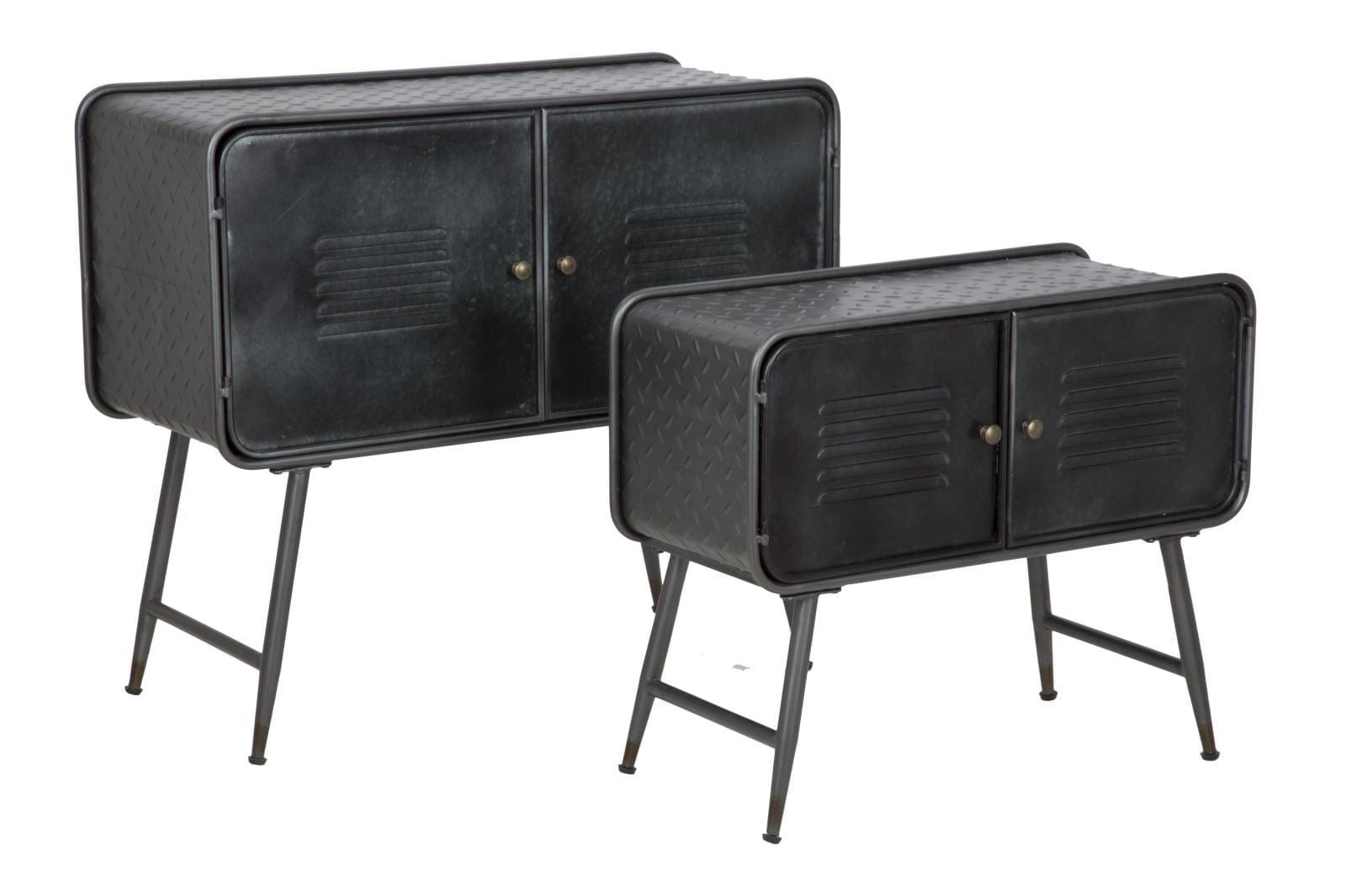 Mobiletto Iron School Coppia cm 88x38x78 - cm 70,5x30x58,5 (1)