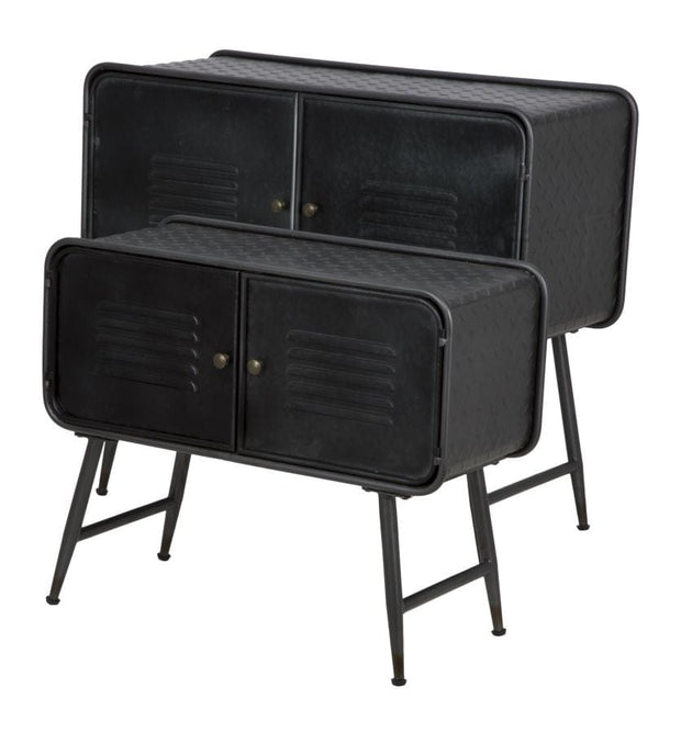 Mobiletto Iron School Coppia cm 88x38x78 - cm 70,5x30x58,5 (2)