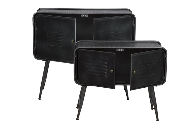 Mobiletto Iron School Coppia cm 88x38x78 - cm 70,5x30x58,5 (3)
