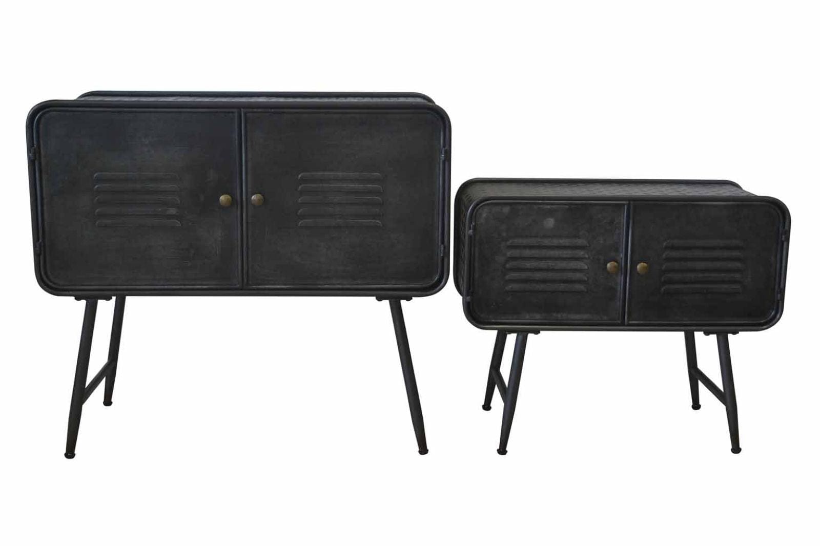 Mobiletto Iron School Coppia cm 88x38x78 - cm 70,5x30x58,5 (5)