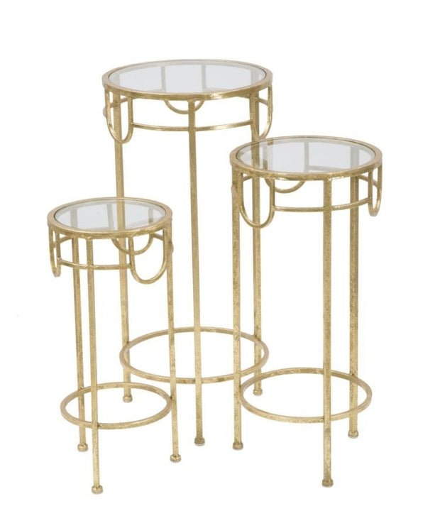 P/Telefono Gold Set 3 Pz cm Ø 33x70-28x60-23x50 (2)