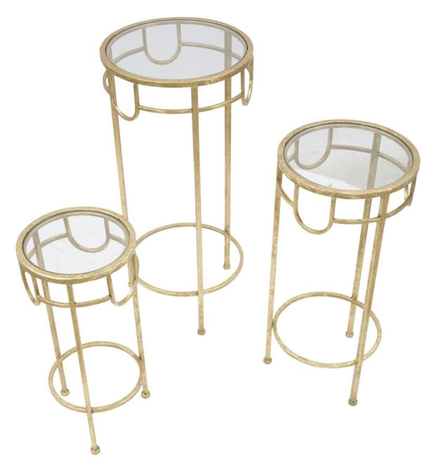 P/Telefono Gold Set 3 Pz cm Ø 33x70-28x60-23x50 (4)