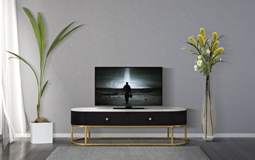 P/Tv Montpellier Nero cm 150x42x45