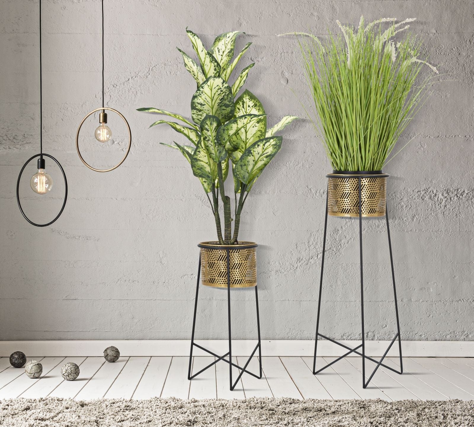 P/Vasi Coppia Exy cm Ø 37x76-27x51