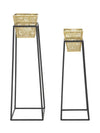P/Vasi Square Coppia cm Ø 23x70-20x60 (2)