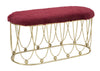 Panca Amelie Bordeaux cm 91,5x40,5x46 (1)
