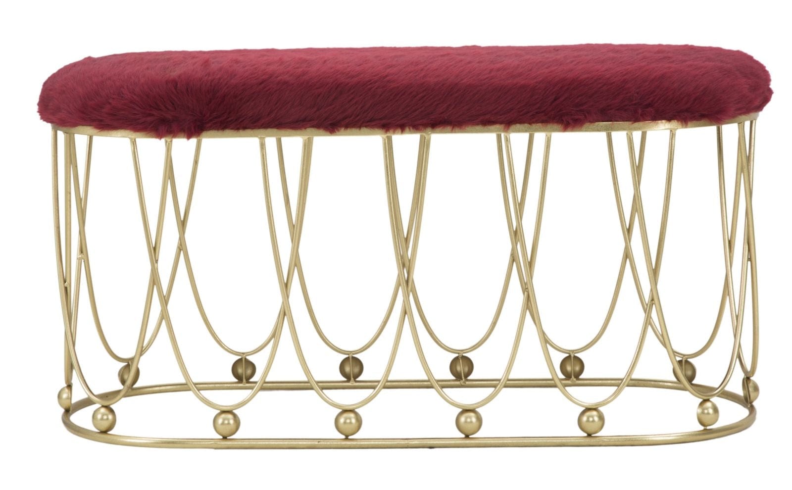 Panca Amelie Bordeaux cm 91,5x40,5x46 (2)
