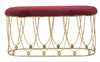 Panca Amelie Bordeaux cm 91,5x40,5x46 (2)