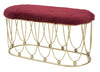 Panca Amelie Bordeaux cm 91,5x40,5x46 (3)