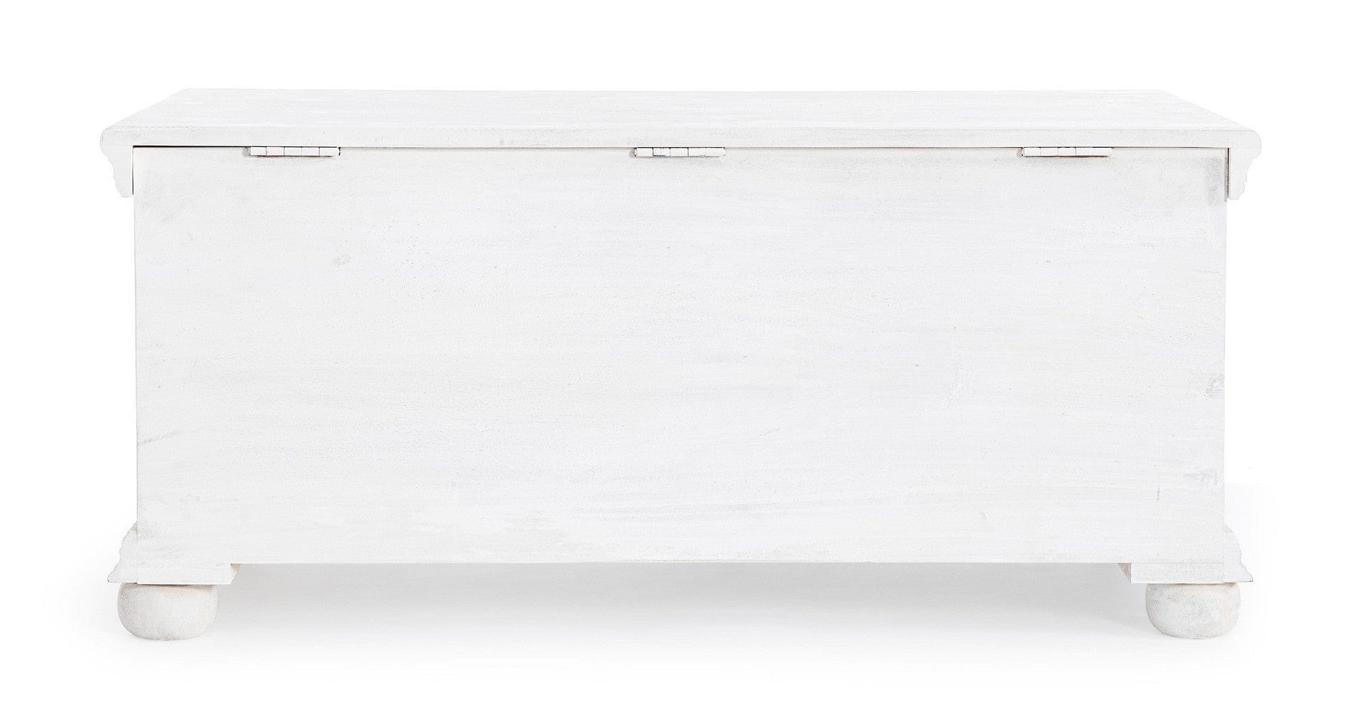 Bizzotto Panca con contenitore in legno Alinta Bianco