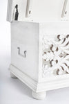 Bizzotto Panca con contenitore in legno Alinta Bianco