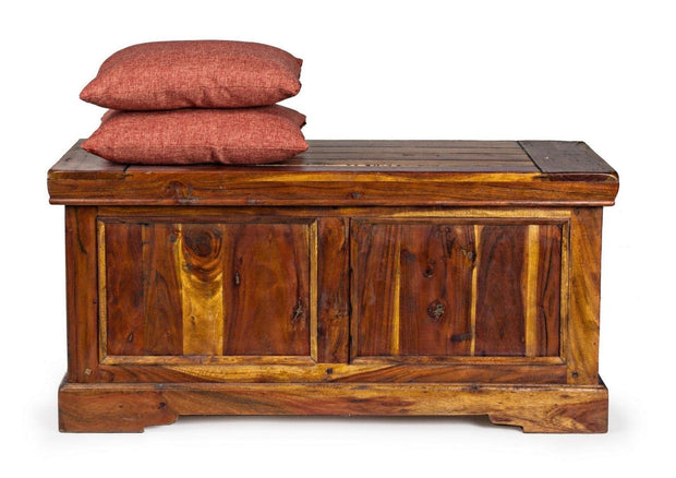 Bizzotto Panca con contenitore in legno Chateaux Naturale
