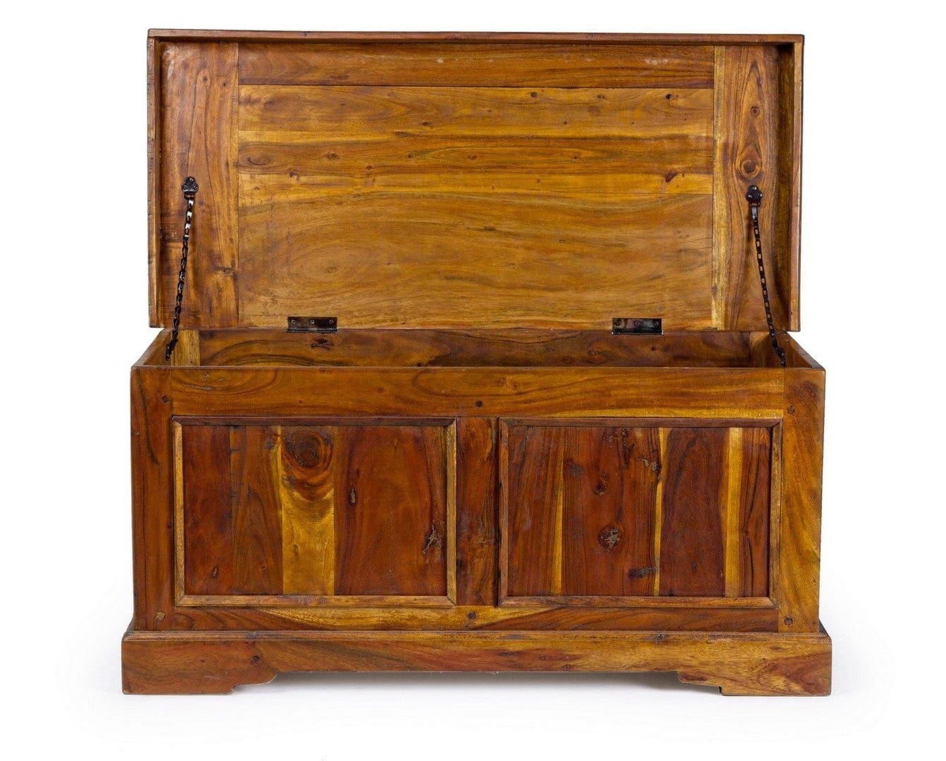 Bizzotto Panca con contenitore in legno Chateaux Naturale
