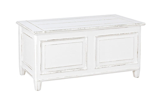 Bizzotto Panca con contenitore in legno Colette Bianco