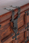 Bizzotto Panca con contenitore in legno Jaipur Noce