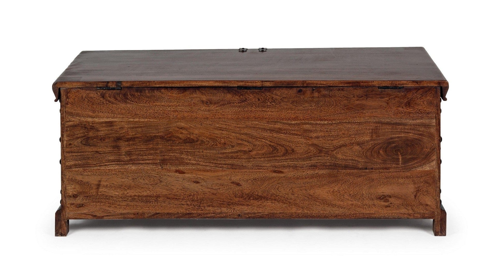 Bizzotto Panca con contenitore in legno Jaipur Noce