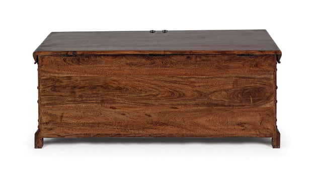 Bizzotto Panca con contenitore in legno Jaipur Noce