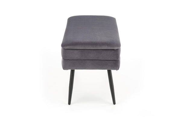 Halmar Panca con contenitore in velluto Velante Grigio