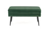 Halmar Panca con contenitore in velluto Velante Verde