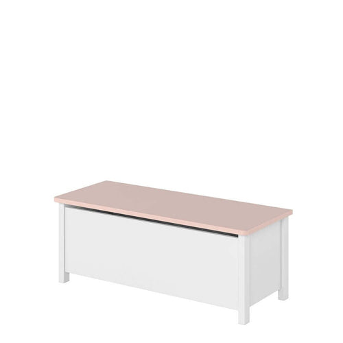 Panca con contenitore per bambini/adolescenti Luna 10 Bianco