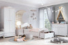 Panca con contenitore per bambini/adolescenti Luna 10 Bianco (2)