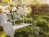 Bizzotto Panca da giardino Giglio Bianco