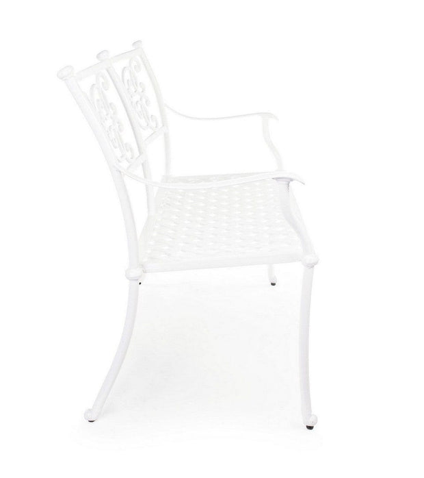 Bizzotto Panca da giardino Giglio Bianco
