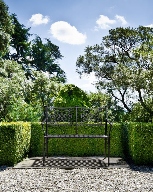 Bizzotto Panca da giardino Giglio Grigio