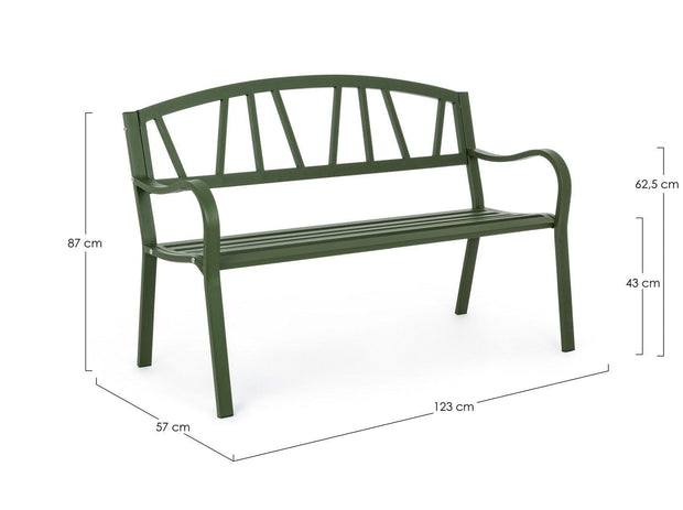 Bizzotto Panca da giardino Janelle Verde