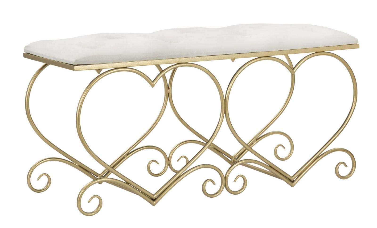 Panca Heart Crema cm 105x37,5x51,5 (2)