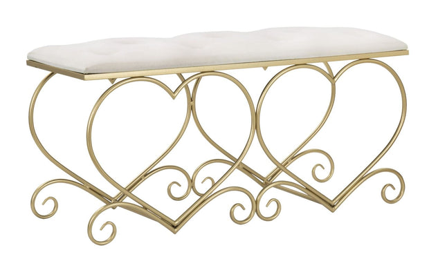 Panca Heart Crema cm 105x37,5x51,5 (2)