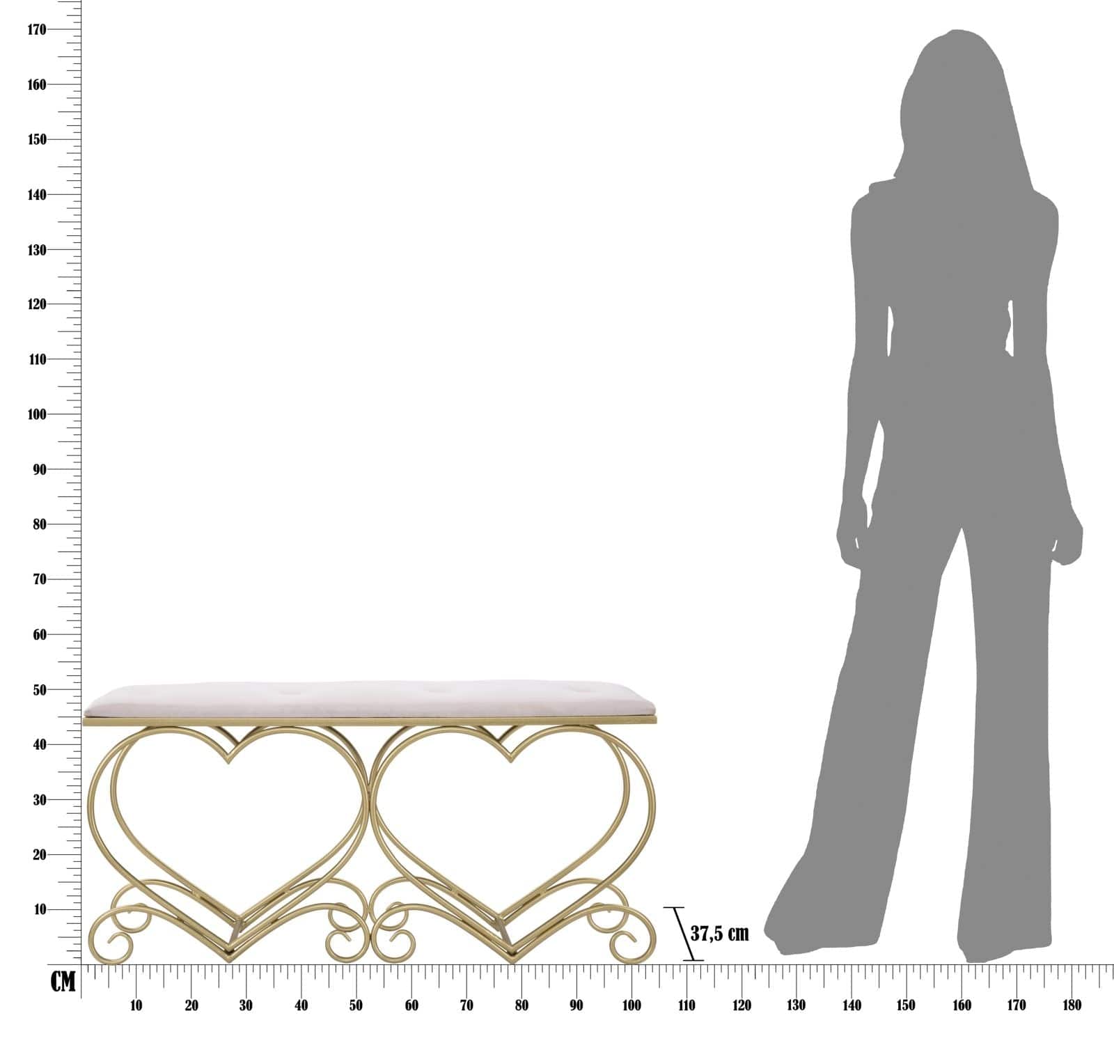Panca Heart Rosa cm 105x37,5x51,5 (8)