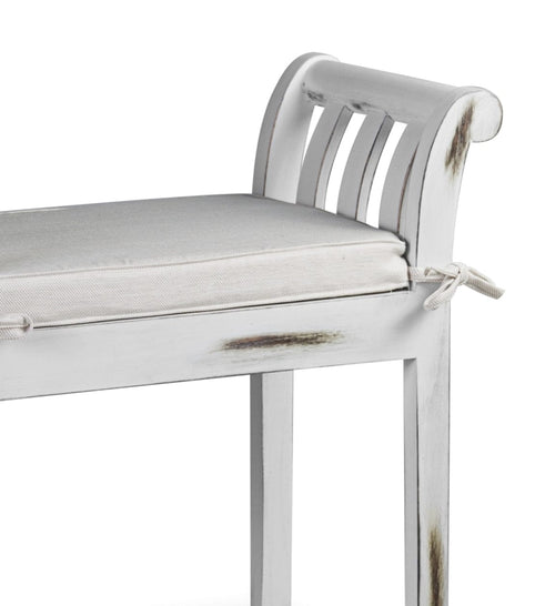 Panca in legno con contenitore Kipas Bianco (1)