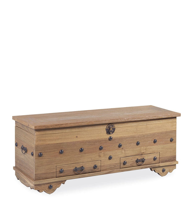 Panca in legno con contenitore Teak Anne Grande Naturale