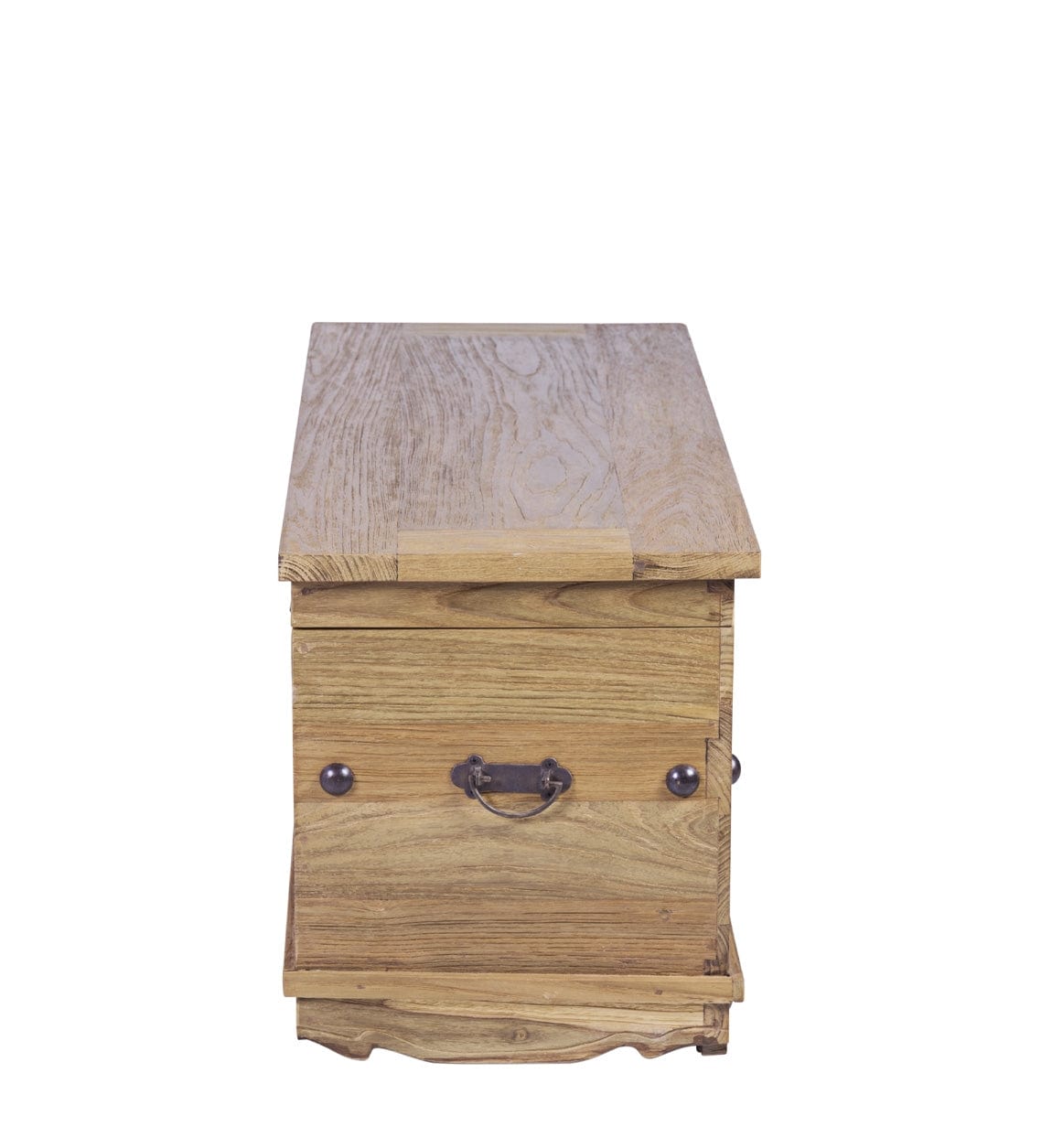 Panca in legno con contenitore Teak Anne Grande Naturale (2)